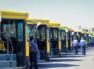 استفاده از ظرفیت حداکثری اتوبوس‌ها در ایام پایانی سال