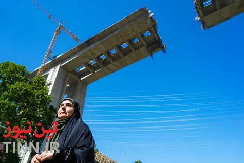گزارش تصویری | بررسی جزئیات تخریب پل B1 در بازدید وزیر راه و شهرسازی