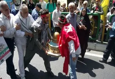 راهپیمایی روز قدس تحت تاثیر حمله داعش به مجلس و حرم امام 