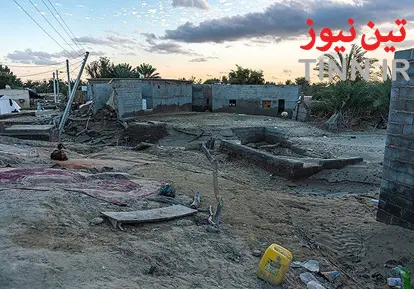 مناطق سیل زده دشتیاری چابهار