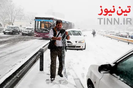 برف و ترافیک تهران