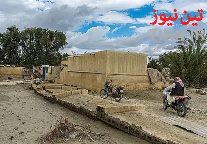 مناطق سیل زده دشتیاری چابهار