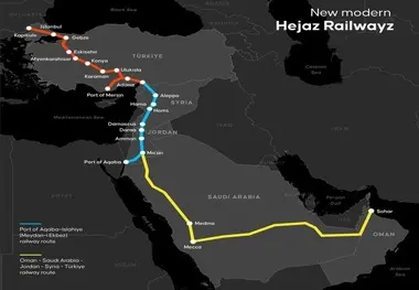 احیای راه آهن حجاز: طرح زمینی ۱۷ میلیارد دلاری برای دور زدن تنگه هرمز
