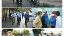 دوچرخه سواری در حمایت از کمپین سه شنبه‌های بدون خودرو
