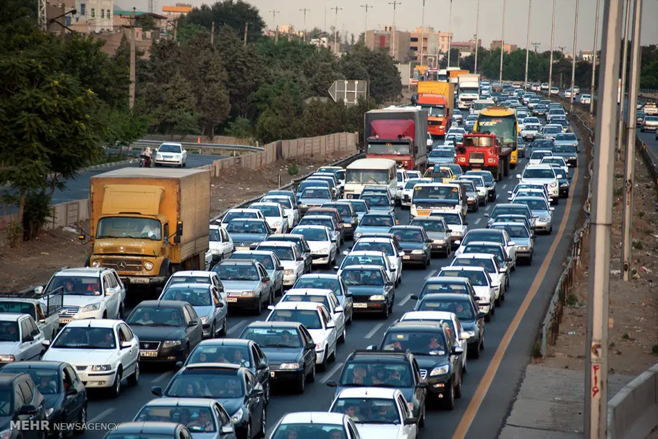 ترافیک نیمه سنگین در جاده چالوس و آزادراه تهران شمال