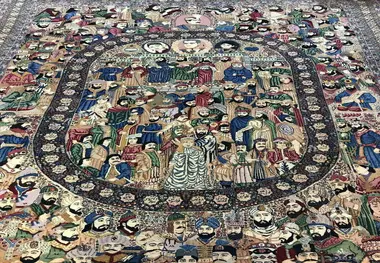 رونمایی از فرش نفیس «مشاهیر» در کاخ نیاوران