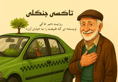 تاکسی جنگلی؛ روایت «ناصر خاکی» راننده‌ای که طبیعت را به خیابان آورد