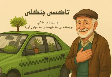 تاکسی جنگلی؛ روایت «ناصر خاکی» راننده‌ای که طبیعت را به خیابان آورد
