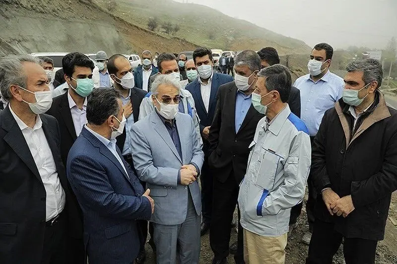 معاون رییس جمهوری و وزیر راه از آزاده تهران‌-‌شمال بازدید کردند