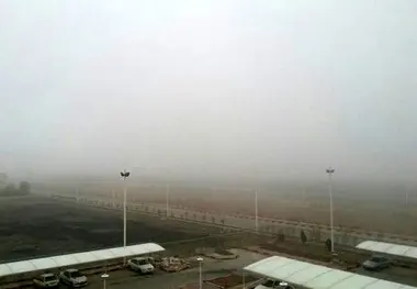 پروازهای فرودگاه تبریز به علت مه غلیظ با تاخیر انجام می‌شود