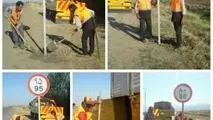 خط‌کشی ۱۶۹۰ کیلومتر از راه‌های استان زنجان در سال ۹۶