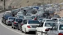  ترافیک سنگین در برخی نقاط آزاد راه قزوین- کرج- تهران