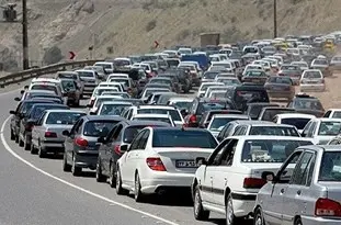  ترافیک سنگین در برخی نقاط آزاد راه قزوین- کرج- تهران