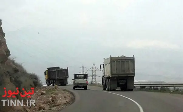 تردد کامیون های معادن کوهی تخریب جاده لوشان – جیرنده به همراه دار