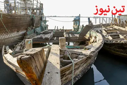 لنج‌های به گل نشسته اروندرود
