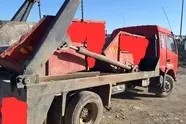 حمل و نقل غیر اصولی نخاله ساختمانی توسط کامیونت های شهرداری مشهد