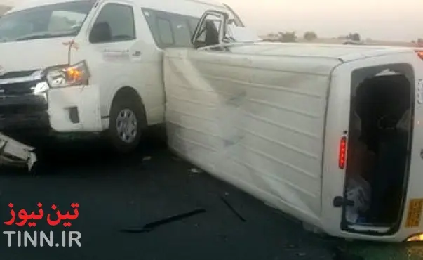تصادف زنجیره ای در دوبی ۲۶ مجروح برجای گذاشت
