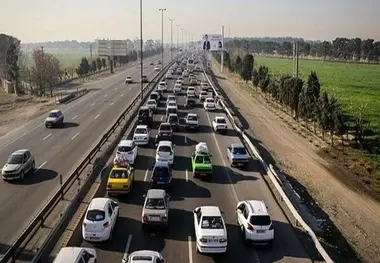 ترافیک سنگین در محور شهریار تهران