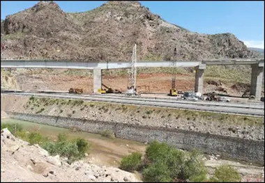 حساس‌ترین پل راه‌آهن قزوین- رشت تکمیل شد