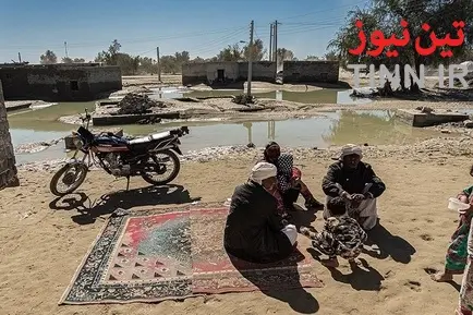 خسارت سیل در روستاهای« زرآباد سیستان و بلوچستان»