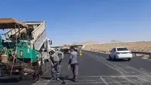 ۳۰ نقطه‌ حادثه دیده آزادراه کاشان نطنز اصفهان مرمت شد