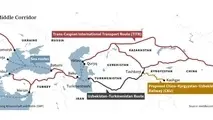 استقبال پکن از توسعه کریدور میانی برای اتصال ریلی چین به اروپا با اتکا به عبور از دریای خزر