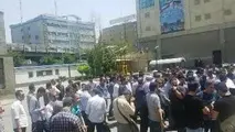  کارکنان مترو تهران در اعتراض به مدیریت این شرکت تجمع کردند