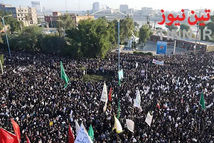 مراسم تشییع پیکر سردار سپهبد شهید حاج قاسم سلیمانی در اهواز