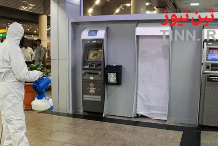 ضدعفونی کردن فرودگاه کیش