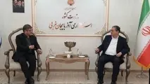 دیدار مدیرعامل راه آهن با استاندار آذربایجان‌ غربی
