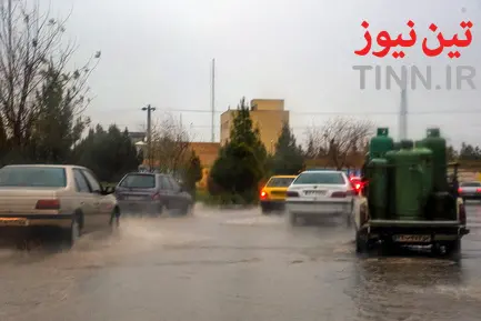 آب گرفتگی معابر در زاهدان