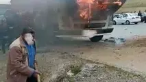 حادثه مرگبار در گردنه زاغه؛ سوختن راننده و دو شاگرد کامیون