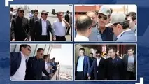 بازدید میدانی وزیر حمل و نقل ازبکستان و مدیرعامل سازمان بنادر و دریانوردی از بندر شهیدرجایی