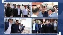بازدید میدانی وزیر حمل و نقل ازبکستان و مدیرعامل سازمان بنادر و دریانوردی از بندر شهیدرجایی