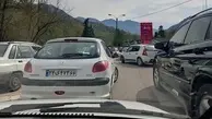 ترافیک در محورهای منتهی به مازندران سنگین شد