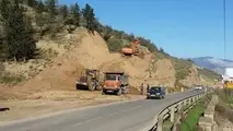 پروژه ایمن سازی جاده دستجرد-تفرش با تعریض ۸۰ متری قوس عملیاتی شد