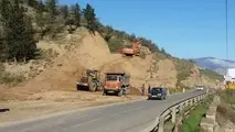 پروژه ایمن سازی جاده دستجرد-تفرش با تعریض ۸۰ متری قوس عملیاتی شد