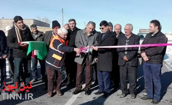 افتتاح پروژه روکش آسفالت راه روستایی در آذربایجان‌شرقی