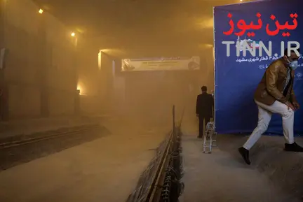 ورود دستگاه TBM حفاری خط ۳ قطار شهری مشهد به پایانه امام رضا (ع)