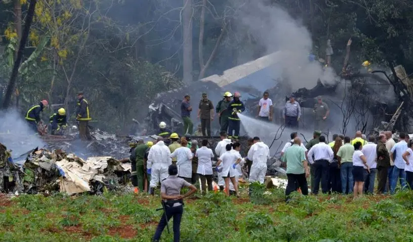 سقوط هواپیمای مسافربری در پایتخت کوبا
