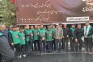 حضور ذاکری در جمع جهادگران موکب شهدای راه‌آهن