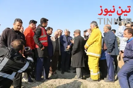 بازدید مدیر فرودگاه امام از محل سقوط هواپیمای مسافربری بویینگ ۷۳۷ متعلق به خطوط هوایی اوکراین