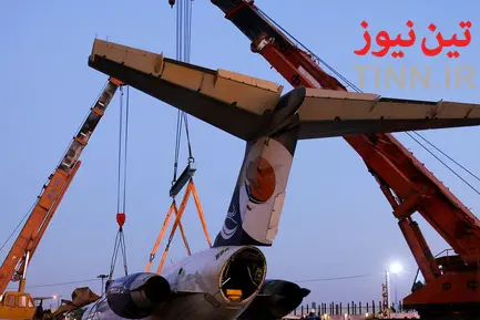 عملیات جابه‌جایی هواپیمای سانحه‌دیده ماهشهر