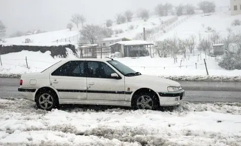 بارش برف در گردنه حیران