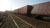 خروج یک قطار از ریل در بندر گز