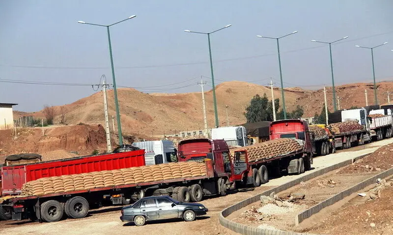 صادرات کالا در مرز مهران از یک میلیون تن فراتر رفت