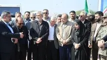 گزارش تصویری | عملیات اجرایی ۱۱۰ واحد مسکونی در جزیره بوموسی و بازدید وزیر راه از فرودگاه و مرجع دریایی بندر بوموسی