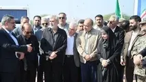 گزارش تصویری | عملیات اجرایی ۱۱۰ واحد مسکونی در جزیره بوموسی و بازدید وزیر راه از فرودگاه و مرجع دریایی بندر بوموسی