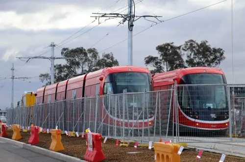 LRV testing begins on Canberra light rail line
