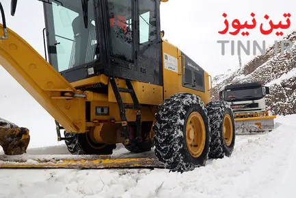 عملیات راهداری زمستانی در جاده هراز